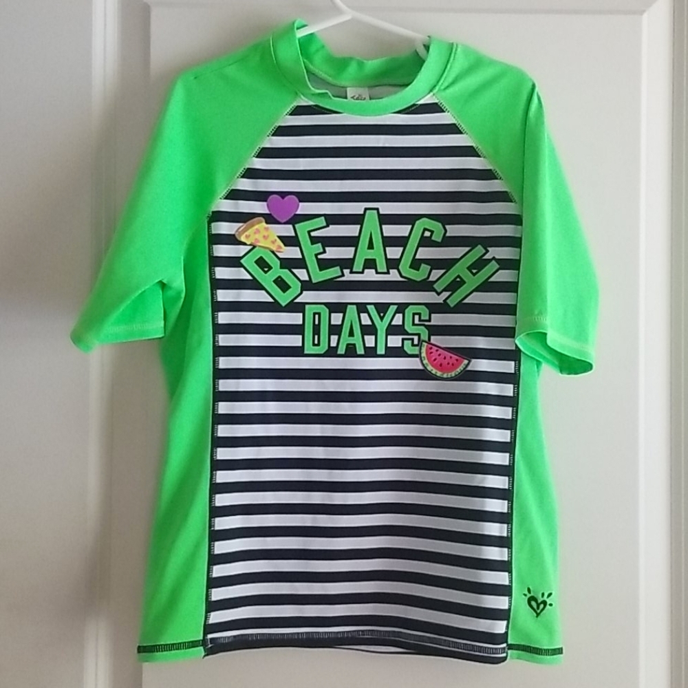 Justice Girls Swim Rashguard